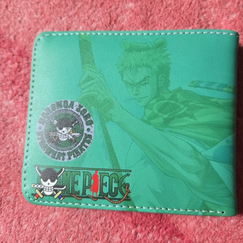 New One Piece Zoro Anime Manga Leather Wallet